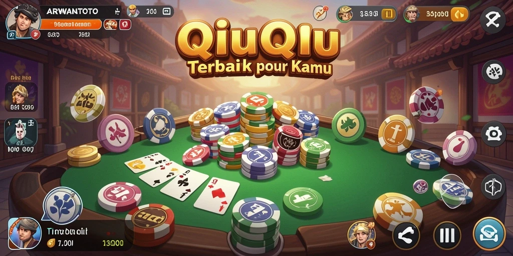 Screenshot gameplay ARWANATOTO menampilkan aksi seru permainan QiuQiu.