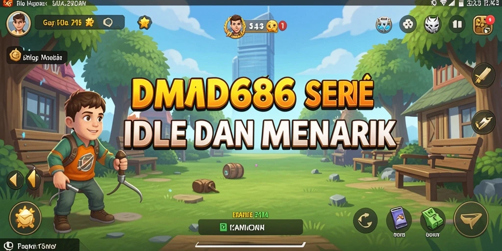 Tampilan gameplay DMD686 yang menyenangkan dan menenangkan.