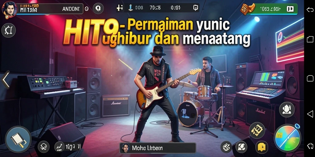 Tampilan gameplay HIT9 yang seru dan penuh warna.