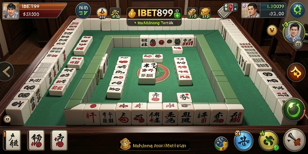 Tampilan screenshot gameplay menarik dari IBET899 yang menunjukkan aksi Mahjong.
