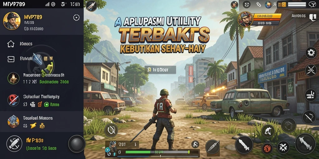Tampilan utama MVP789 menampilkan fitur pengingat dan alat produktivitas yang mudah diakses.