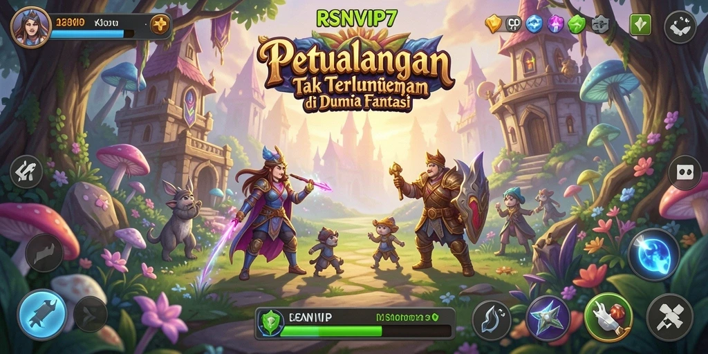 Tampilan gameplay RSNVIP7 dengan aksi petualangan yang mendebarkan.