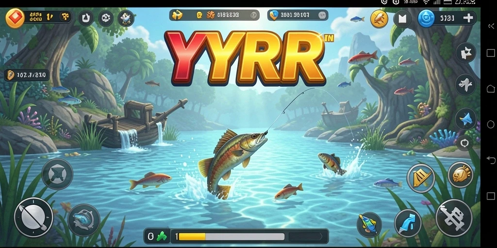 Tampilan gameplay mendebarkan dengan pengalaman memancing yang nyata.
