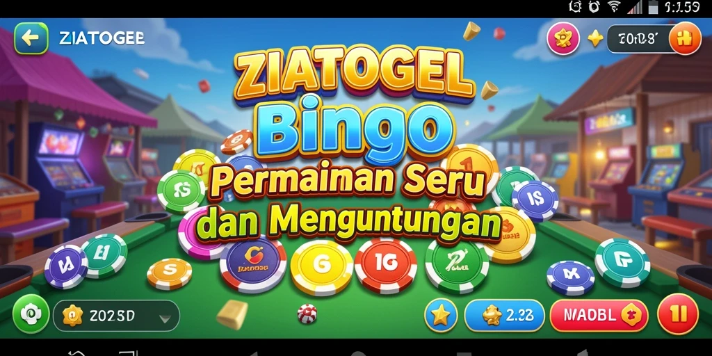 Screenshot gameplay ZIATOGEL menampilkan keseruan bermain Bingo.